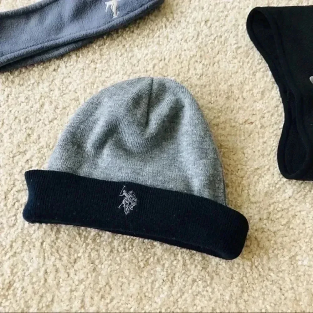 men boys-reversible hat with 2 headband-Ni…
